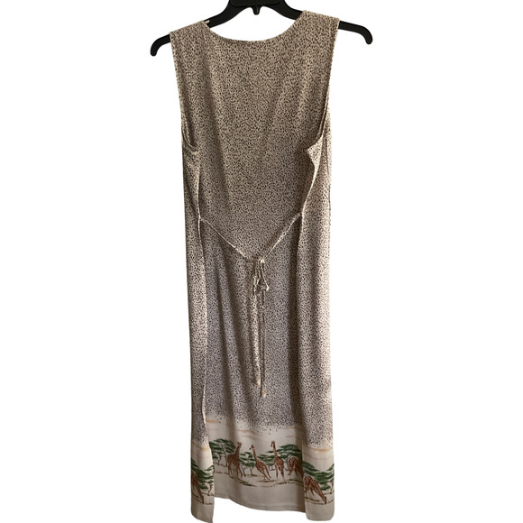 Women's Dress Size 18W Sleeveless Animal Print Giraffe Design Spotted - Picture 2 of 10